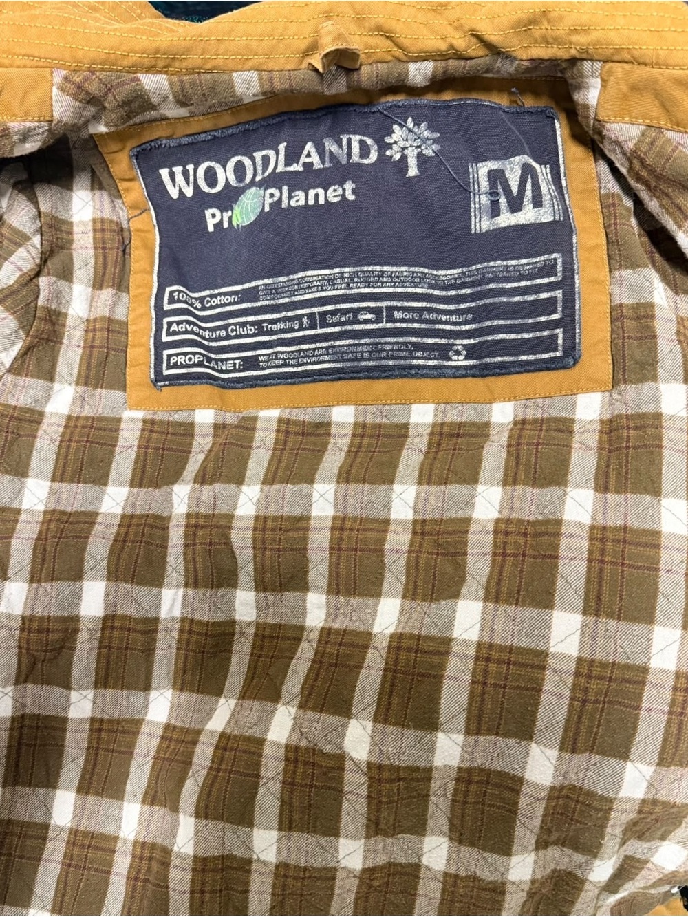 Woodland ProPlanet Plaid Button-Up Shirt - Olive & Cream